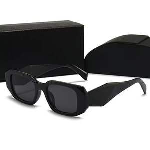 <span class=keywords><strong>Gafas</strong></span> de Sol Rectangulares Retro con Logotipo Personalizado, Color Negro, a la Moda, Precio al por Mayor, Protección UV400, Montura Sólida, Unisex - Product Image 1