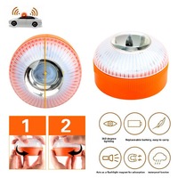 Luz Estroboscópica de Advertencia para Automóvil V16-A, Luz Intermitente de Tráfico LED Blanca, Batería Oliver de 3.7V Integrada