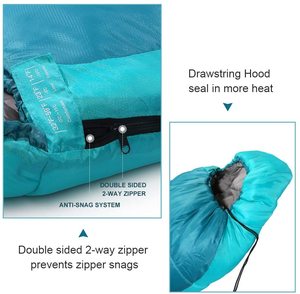 Sac de couchage pour adultes, imperméable, 3-4 saisons, pour le froid, type momie, pour le camping en plein air et les voyages - Product Image 5