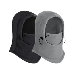 Cheapest Winter Thermal Polar Fleece Balaclava Hood Ski Bike windproof 6 in 1 Mask Fleece Hood