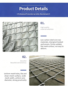 2 m * 25 m Galvanized Iron Wire diamond Grid Chain Link <b>Fence</b> for Slope protection and Aquaculture - Product Image 5