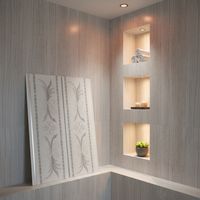 Panneaux de plafond en PVC perforés artistiques modernes - Insonorisés et ignifuges pour hôpitaux, hôtels, centres commerciaux, gymnases, appartements et sous-sols