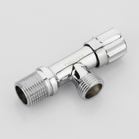 Robinet d'arrêt à bille en laiton de haute qualité, design moderne, finition chromée, commande manuelle hydraulique pour toilettes intelligentes, raccord femelle