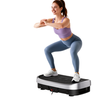 Plateforme vibrante verticale mince en ABS à prix de gros pour usage domestique, machine de massage fitness écologique avec 1 à 120 niveaux de vitesse