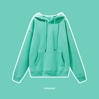 Hoodie Crop Hoodie Pria Kualitas Tinggi Katun Longgar Mode Streetwear Bordir Logo Hoodie Pria Kustom