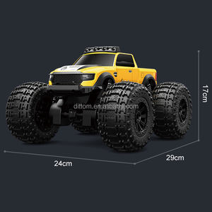 Vehículo todoterreno anfibio a escala completa 2,4G RC 4WD Rotación de 360 ° Ruedas grandes Camión de escalada con luces - Product Image 6