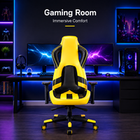 Chaise de jeu réglable avec repose-pieds, chaise de jeu pour ordinateur personnalisée, chaise de jeu confortable en cuir, chaise ergonomique pour le jeu