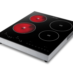เตาแม่เหล็กไฟฟ้าแบบฝัง 4 หัวเตา รุ่นใหม่ กำลังไฟ 1800W+1600W+1800W+1300W พร้อมอินฟราเรด สำหรับบ้านและโรงแรม เตาเซรามิกเชิงพาณิชย์ - Product Image 1