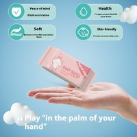 Lingettes Nettoyantes Naturelles Personnalisées en Spunlace, Lingettes Humides Douces de Voyage, Lingettes Ménagères Pures en Boîtes pour Usage Quotidien, Vente en Gros OEM