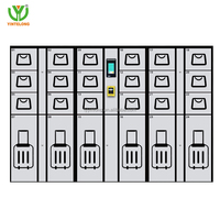 Casier de Rangement Intelligent Yinlong pour Bagages avec Paiement en Espèces et Paiement Nayax, Code de Scannage Intelligent, Service Libre pour le Rangement des Bagages
