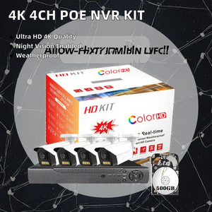 Ngoài trời an ninh Hệ thống <span class=keywords><strong>camera</strong></span> ai con người phát hiện không dây Bullet Máy ảnh thời tiết 2MP CMOS H.265 NVR tương thích - Product Image 2