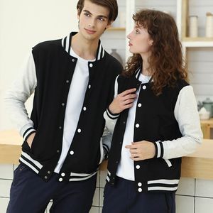 Chaqueta de béisbol con Logo personalizado para hombre y mujer, chaqueta Unisex de talla grande, venta al por mayor - Product Image 6