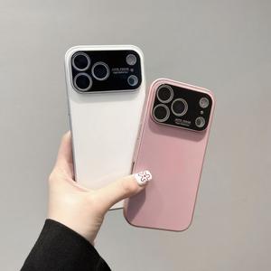 Coque pour iPhone 17 Pro Max, nouveau design élégant, grande fenêtre, couverture intégrale en verre, protection antichoc pour téléphone - Product Image 1