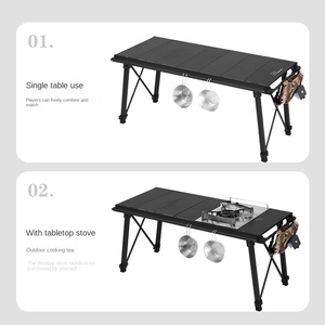 โต๊ะแคมป์ปิ้งอเนกประสงค์ <span class=keywords><strong>Vidalido</strong></span> Iron IGT Tactical Outdoor แบบพกพา แยกส่วนได้ ยกสูงได้ พับได้ ผลิตในจีน - Product Image 5