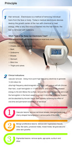 Appareil d'épilation définitive à électrolyse portable en ABS pour le corps, avec aiguille électrolytique, pour usage sur le bureau - Product Image 3