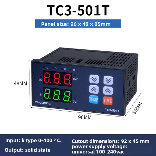 Thermostat TC3-501T Temperature and Time Integrated Digital Display OEM/ODM Supported Temperature Controller