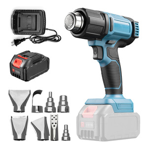 <span class=keywords><strong>Pistolet</strong></span> thermique portable haute puissance <span class=keywords><strong>à</strong></span> affichage numérique, <span class=keywords><strong>sans</strong></span> <span class=keywords><strong>fil</strong></span>, <span class=keywords><strong>à</strong></span> température réglable, rechargeable, pour film thermorétractable, au lithium-ion - Product Image 3