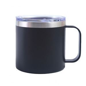 Foreign Trade Direct Supply 14oz Stainless Steel <b>Mug</b> Handle Modern Simplicity Design Office Outdoor Travel Coffee/Tea Cup Vacuum - Product Image 5