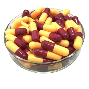 Capsules de couleur imprimées taille 0 00 Capsules de pilules de légumes pour plantes vides