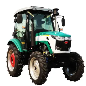 Большой мощный трактор, четырехколесный привод с дизельным двигателем, сельскохозяйственный культиватор 100 л.с.