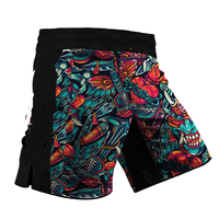 Tonton Personnalisé Judo Grappling Formation Coupe Haute Camouflage Polyester Gym Court Combat En Gros Muay Thai Boxe Mma Shorts Blan