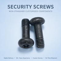 Fournisseur de solutions complètes : Pièces usinées CNC sur mesure, vis à épaule Torx noires de sécurité, fixation antivol, délai de livraison de 7 jours