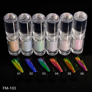 Gel cromado para uñas, efecto espejo para uñas, líquido cromado mágico, semipermanente, polvo Aurora, materiales de manicura - Product Image 5