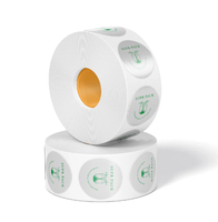 Etiquetas Adhesivas de Papel Plateado Personalizadas con Impresión UV, Código de Barras Duradero para Embalaje de Cosméticos, Perfumes y Cuidado de la Piel, Rollos de Etiquetas
