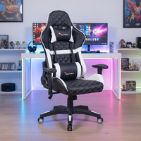 Chaise de jeu ergonomique en gros d'usine, style course moderne, chaise d'ordinateur à cadre en acier avec support en maille rafraîchissante