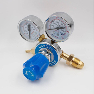 Régulateur de pression d'oxygène et d'acétylène G5/8, vanne de réduction de dioxyde de carbone ; Jauge d'oxygène et d'acétylène pratique - Product Image 1