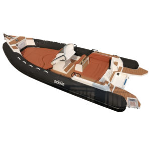 Bote Inflable RIB Negro de 22 pies, 680, de Fibra de Vidrio, Bote de Lujo ORCA Hypalon en Venta - Product Image 2