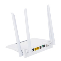 Catv onu Router dual band, peralatan optik Serat dual band 2.4g 5g Wifi GPON Modem 2GE TEL ukuran MINI