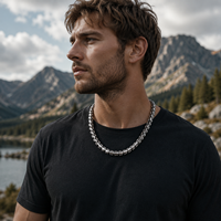 Collar de Serpiente del Mundo Nórdico en Acero Inoxidable 316L, Cadena de Serpiente de Mitología Nórdica, Joyería Gótica de Estilo Vikingo para Hombre