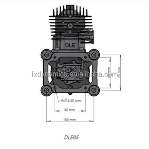 Dle85 85cc Gasmotor Voor Rc Vliegtuig Vaste Vleugel Model Enkele Slag Twee Uitlaat <span class=keywords><strong>Wind</strong></span> Koude Handen Start Na Slag Model Drone - Product Image 6