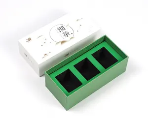 Personalizado luxo chá saco organizador armazenamento caixa chá saco embalagem caixa com espuma inserir