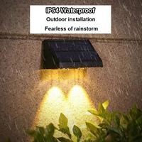 Lampe solaire de jardin étanche, éclairage solaire pour clôture, applique murale LED extérieure pour patio, balcon, numéro de maison, panneau d'adresse