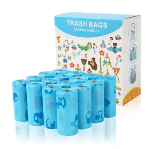 Pet ürünleri tedarikçisi yüksek kaliteli pet aksesuarları köpek için evcil hayvan dışkı torbası biyobozunur compostable özel poop çanta