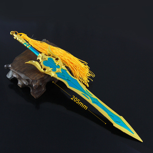 Genshin-personaje de juego chino de Metal, juguete pequeño de Anime, espada, Eula, Song de Pines rotos - Product Image 4