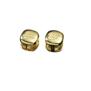 Pendientes cuadrados dorados con diseño de letras, aleación de zinc, moda minimalista para mujer - Product Image 2