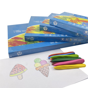 Crayons de cire colorés brillants personnalisés, non toxiques, lavables, en coffret de 12, 18, 24 ou 36, ensemble d'art - Product Image 2