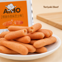 Galletas de Queso Aimo, Sabor Salado, Crujientes, Bajas en Sal, 50g, Listas para Servir en 9 Meses, Caja con Rebanadas