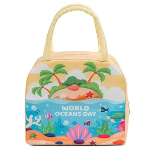 Wholesale Cheap Promotion Insulated Tote Cooler Bag Custom Print Logo Portable Thermal Food Lunch Bag For Kids