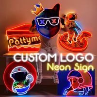 LOGO özel Neon İşaretler UV baskılı Neon tasarım özelleştirilmiş LED Neon işık Up işareti şirket logosu işık Pop sanat dükkanı dekorasyon için