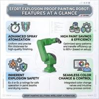 Robot de peinture articulé 6 axes certifié ATEX antidéflagrant, moteur de boîte de vitesses, profilé métallique en aluminium pour cadre de porte et fenêtre, automatique