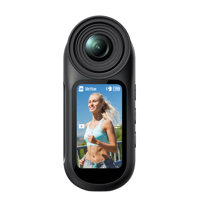 4K 60fps 64MP EIS Wearable Small 170 Degrees 2.4G WIFI 38g Vlogging Professional Body Mini Pocket Thumb Camera