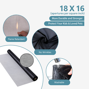 <span class=keywords><strong>Moustiquaire</strong></span> de fenêtre en maille de polyester enduite de vinyle haute résistance, respirante, durable, anti-animaux domestiques, protection contre les insectes - Product Image 3