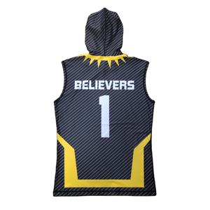 Camisetas de fútbol de compresión 7v7 personalizadas con capucha, uniformes de fútbol con bandera 7v7 - Product Image 4