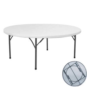 Boda <span class=keywords><strong>180</strong></span> <span class=keywords><strong>cm</strong></span> 72 pulgadas banquete fiesta eventos blanco <span class=keywords><strong>plegable</strong></span> plástico al aire libre <span class=keywords><strong>mesa</strong></span> <span class=keywords><strong>plegable</strong></span> y sillas - Product Image 2