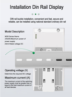 Alimentation électrique industrielle DIN Rail AC-DC à sortie unique Power NDR-120-48 120W avec une efficacité de 89% et des protections contre les surcharges