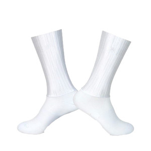 Outdoor Sports <b>Socks</b> Mid-Calf Sweat-Wicking Breathable Bike Cycling <b>Socks</b> <b>Black</b> White Spots Pattern Functional Fabric - Product Image 4